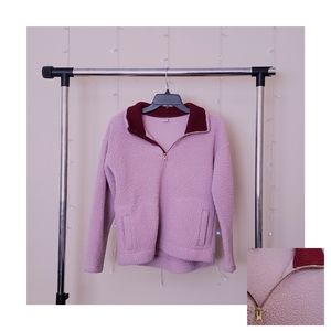 OLD NAVY Mauve & Maroon Teddy Jacket